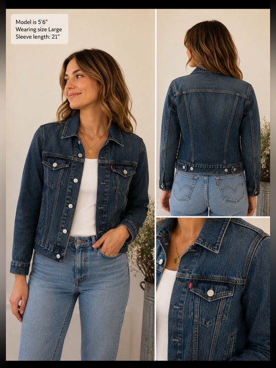 Levi's Jackets & Blazers - Levi’s Classic Dark Wash Denim Trucker Jacket